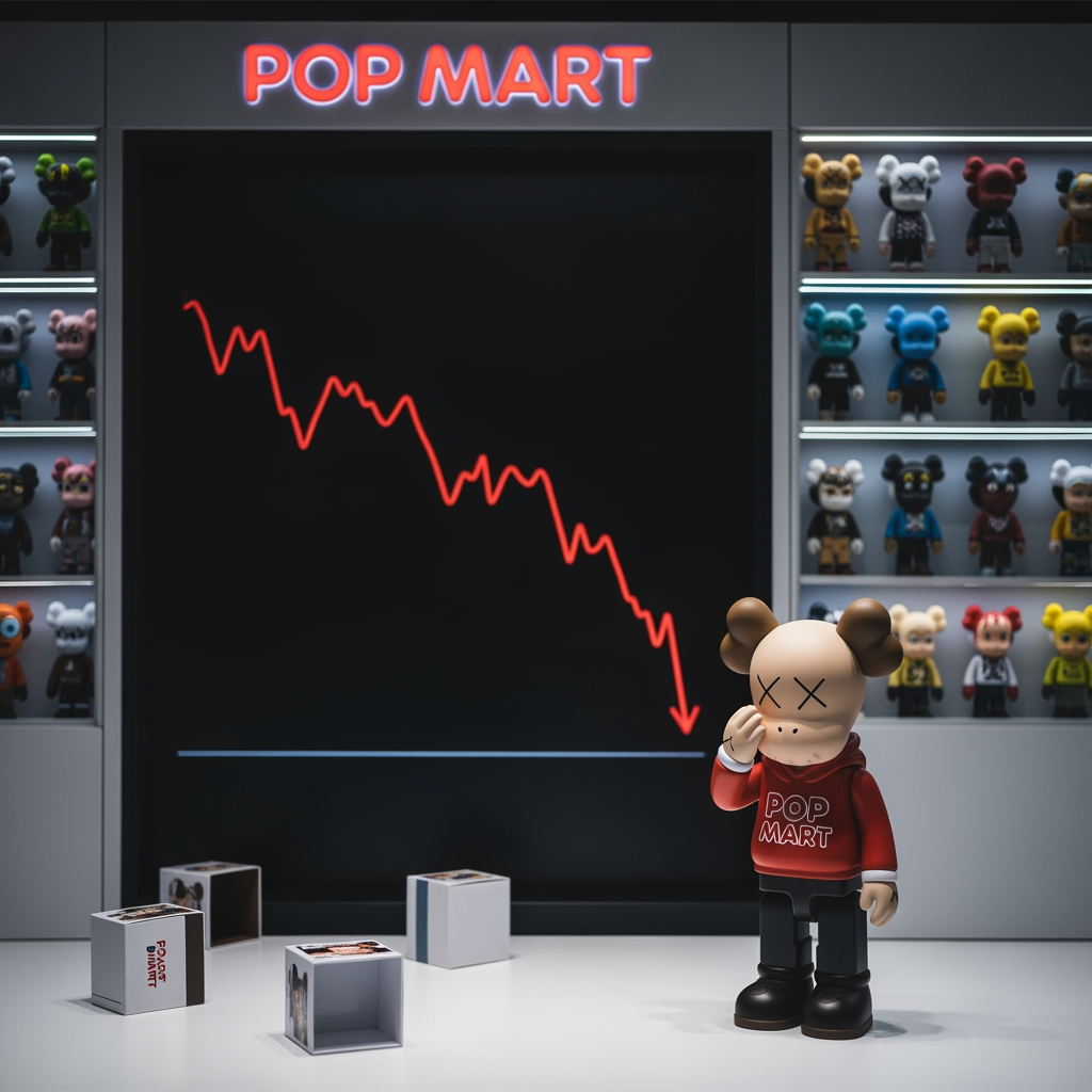 Illustration for: Pop Mart Shares Dip After Live-Stream Incident