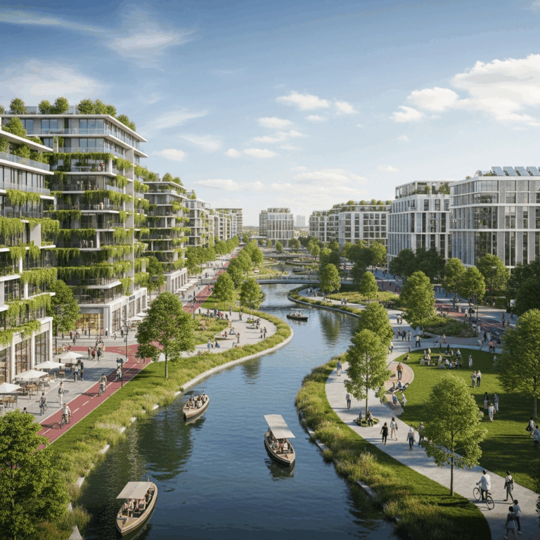 Illustration for: Amrah City Project: A Green Urban Development