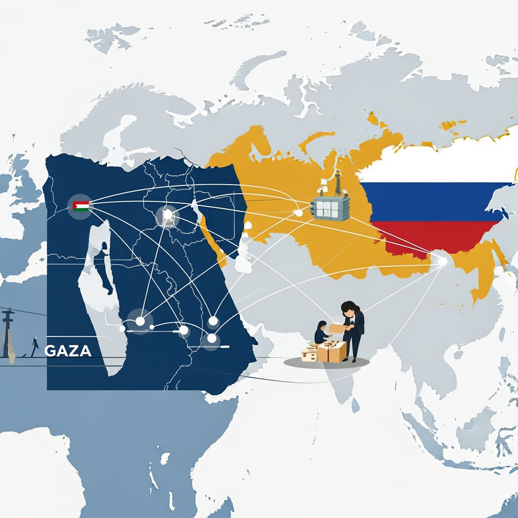 Illustration for: Egypt-Russia Relations and Gaza Developments Discussed