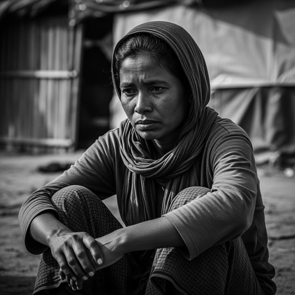 Illustration for: Rohingya Survivor Recounts Tragic Shipwreck Experience