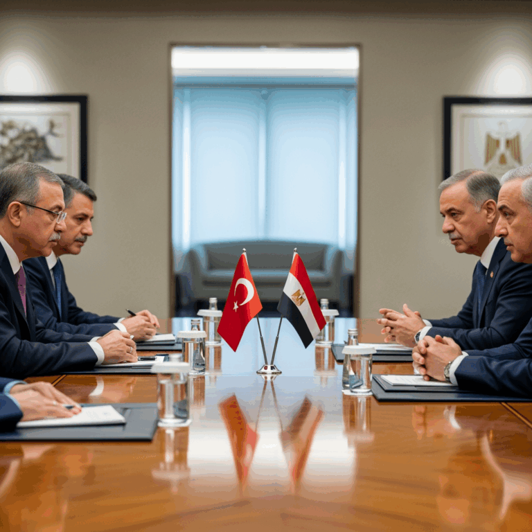 Illustration for: Turkish-Egyptian Talks on Ceasefire Agreement