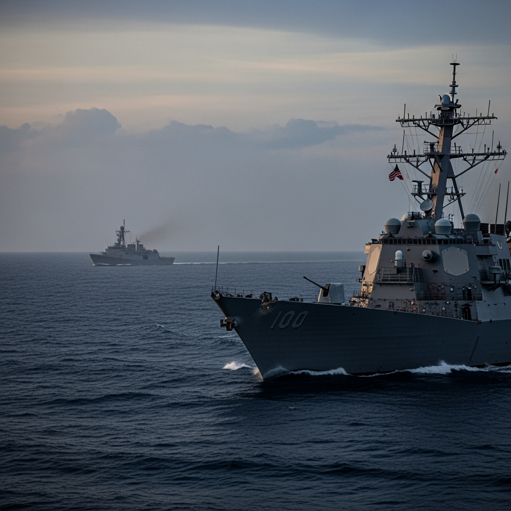 Illustration for: Tensions Rise Over US-Venezuela Maritime Operations
