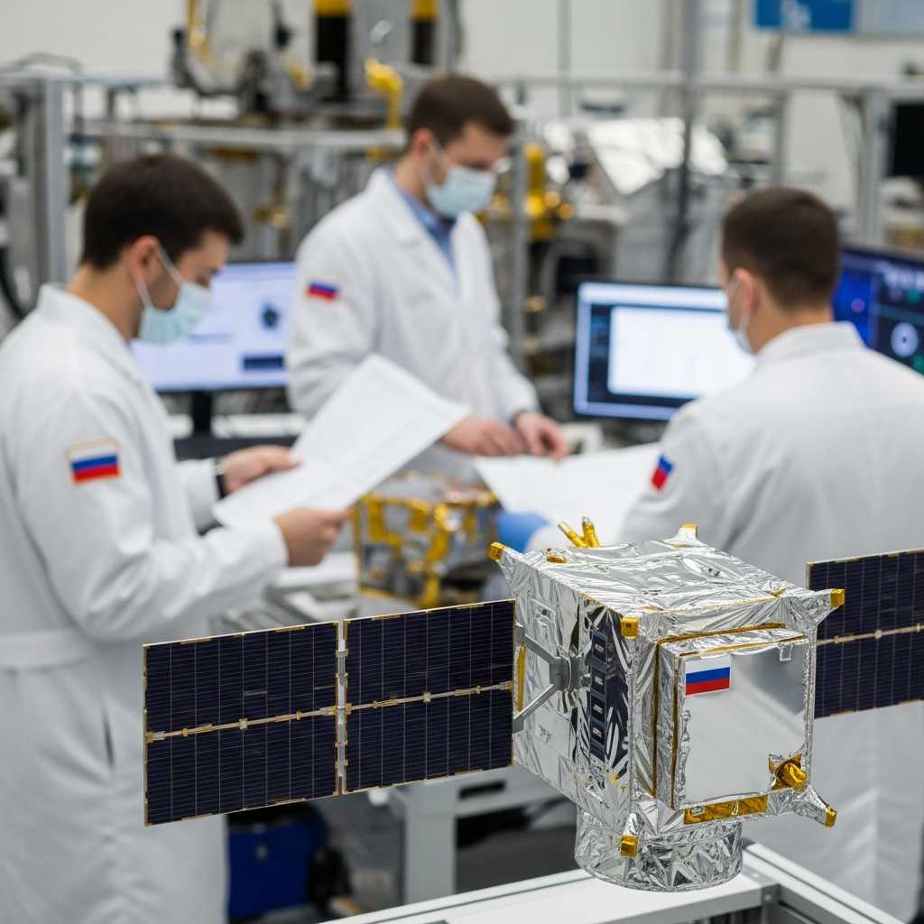 Illustration for: Russia to Build Fully Domestic Satellites by 2026