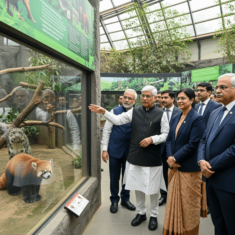 Illustration for: India Defends Zoo's Endangered Species Imports