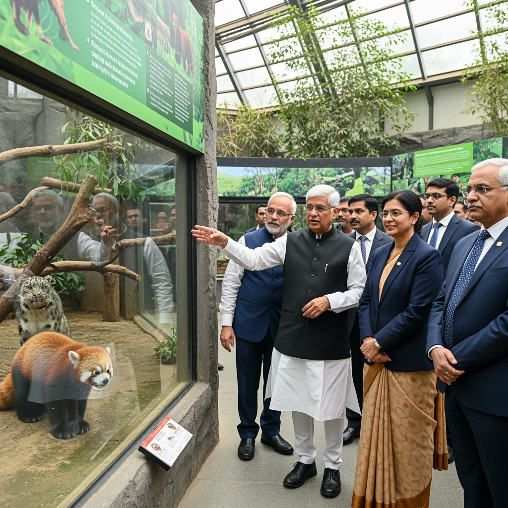Illustration for: India Defends Zoo's Endangered Species Imports