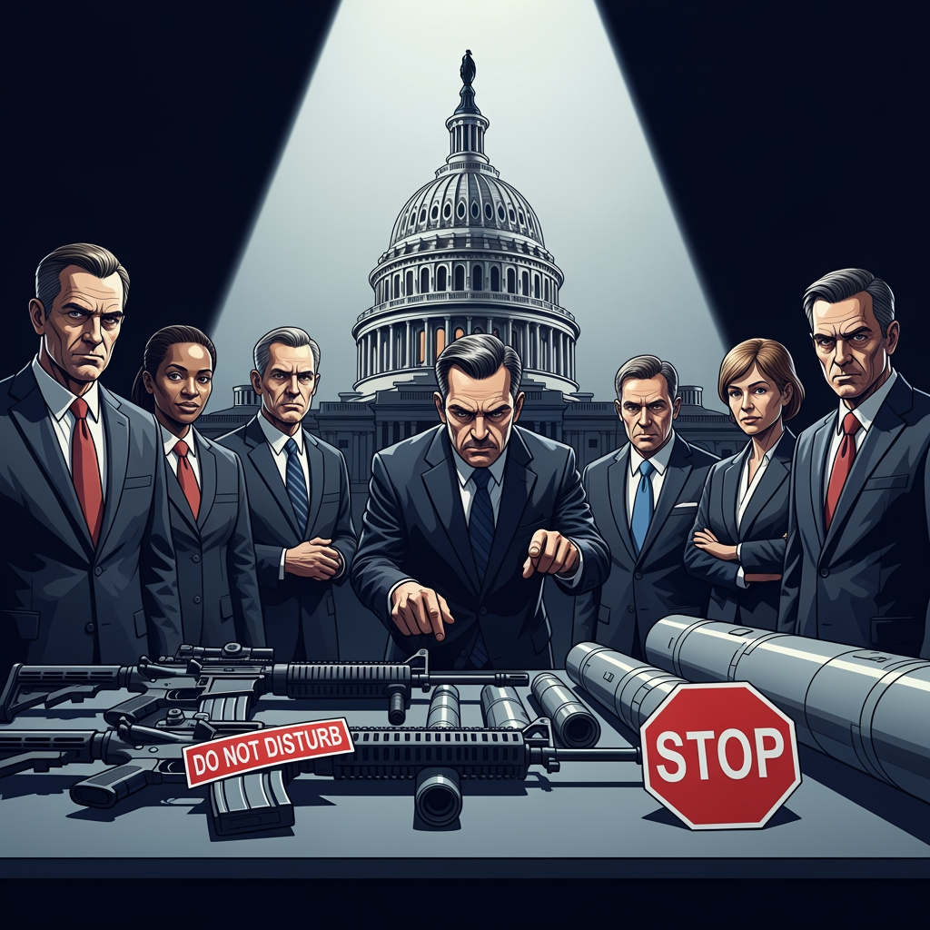 Illustration for: US Government Shutdown Affects Arms Sales