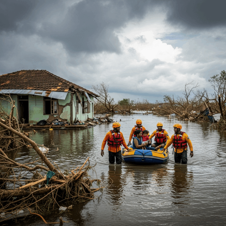 Illustration for: Sri Lanka Cyclone: Rescue Efforts and Rising Death Toll