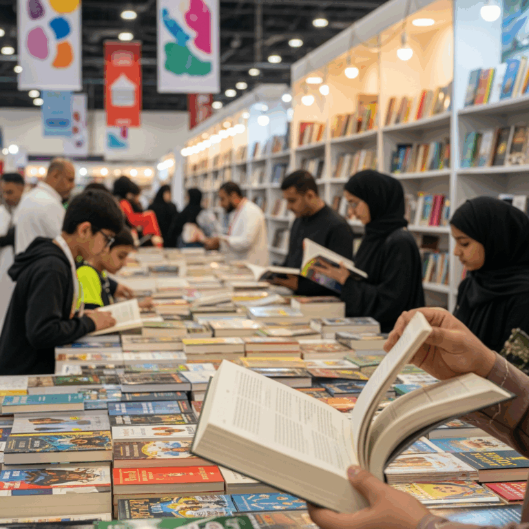 Illustration for: Sharjah Book Fair: A Celebration of Print's Enduring Charm