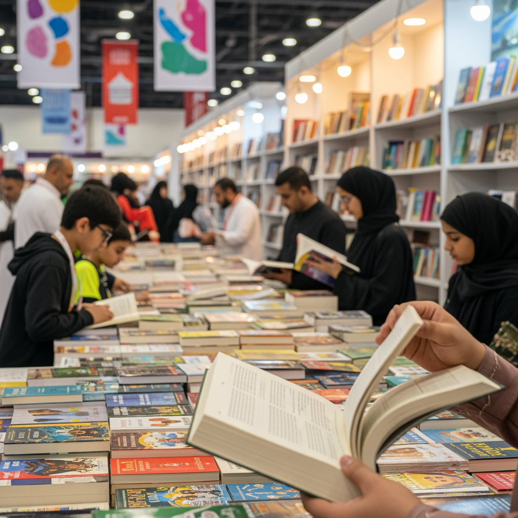Illustration for: Sharjah Book Fair: A Celebration of Print's Enduring Charm