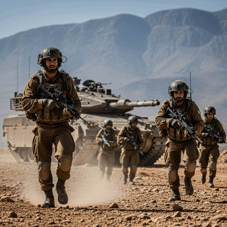Illustration for: Israeli Army Conducts 'Lion's Roar' Maneuvers