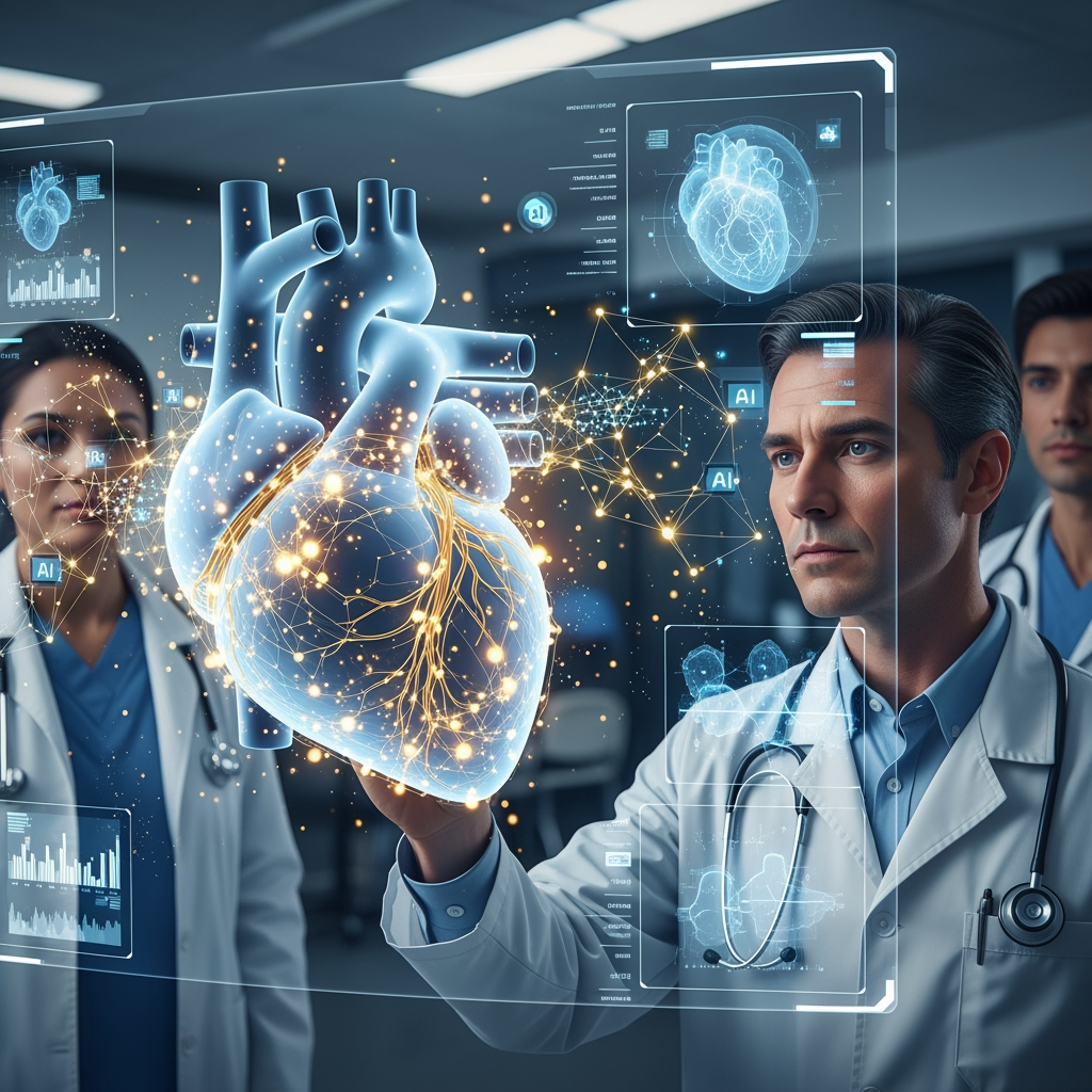 Illustration for: AI in Cardiology: A New Era