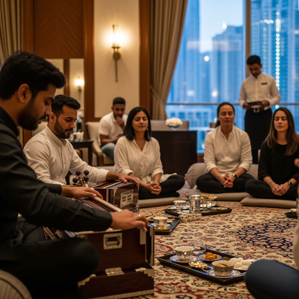 Illustration for: Experience Soulful Baithak at Mövenpick Dubai