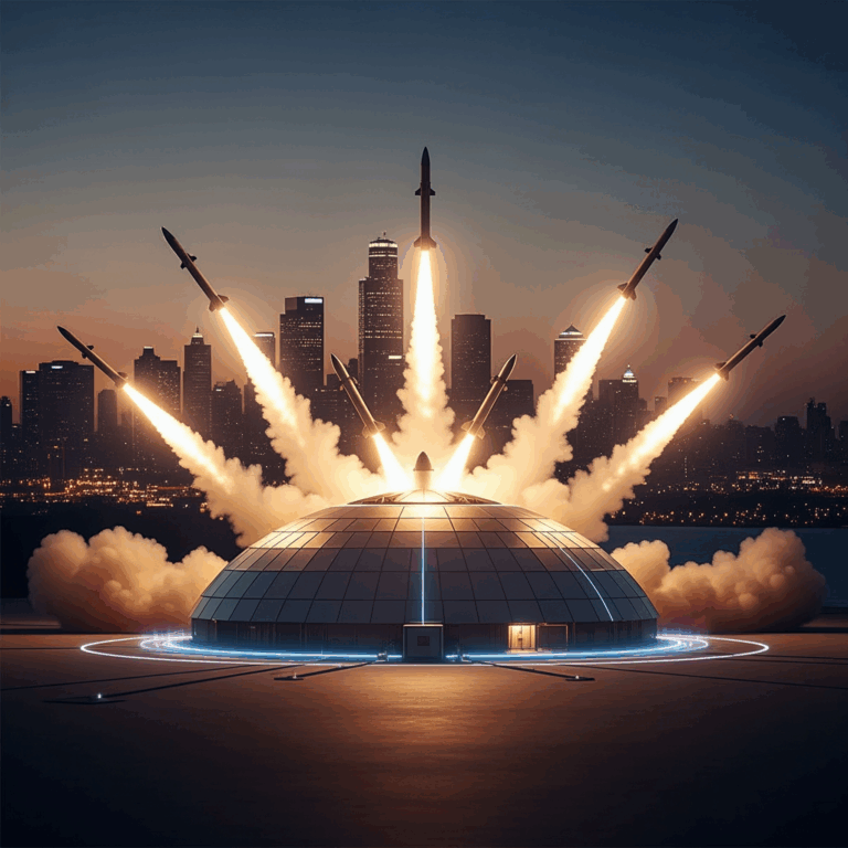 Illustration for: US Develops 'Golden Dome' Missile Defense