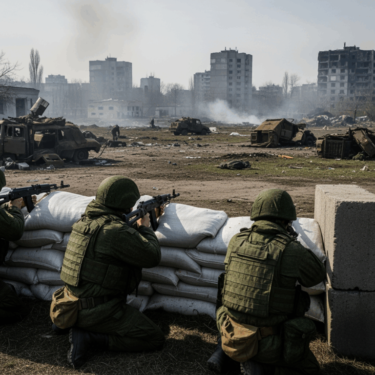 Illustration for: Russian Forces Repel Ukrainian Attacks in Kharkiv