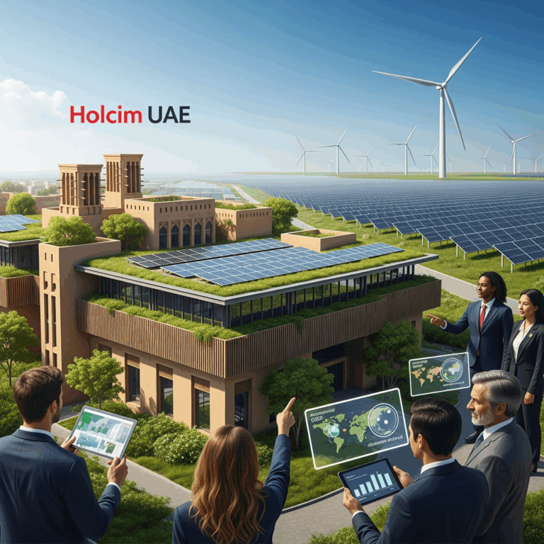 Illustration for: Holcim UAE: Pioneering Sustainable Growth