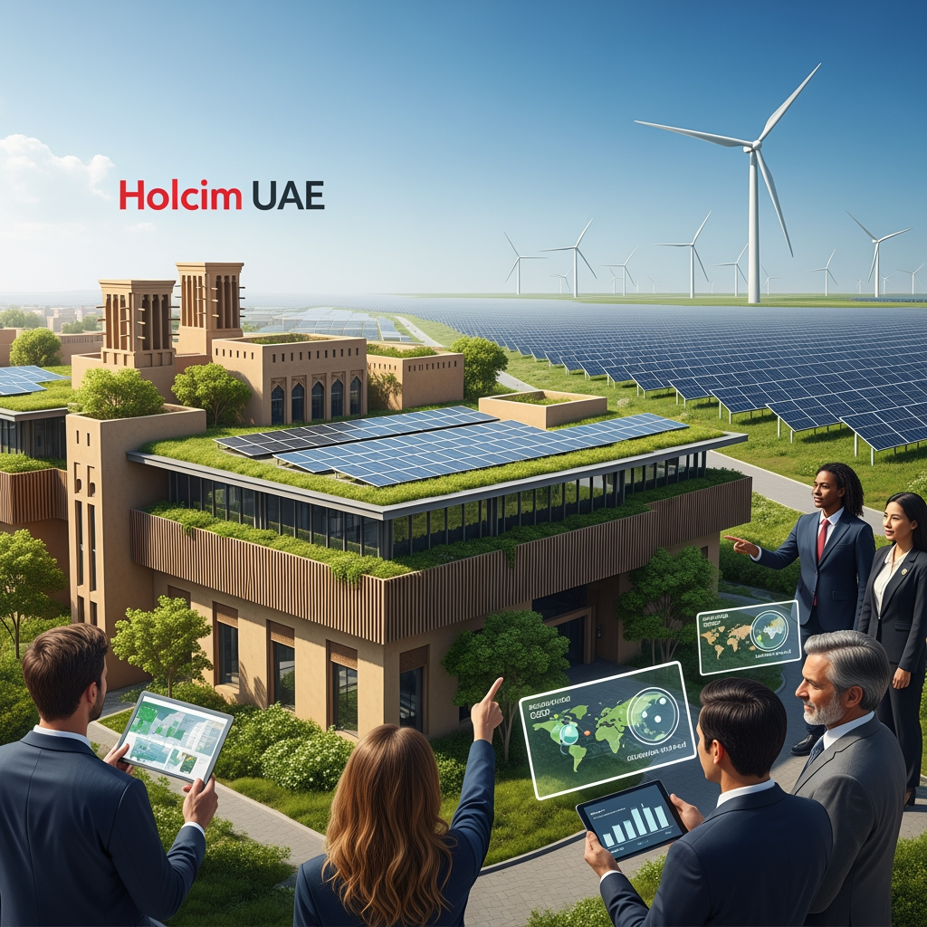 Illustration for: Holcim UAE: Pioneering Sustainable Growth
