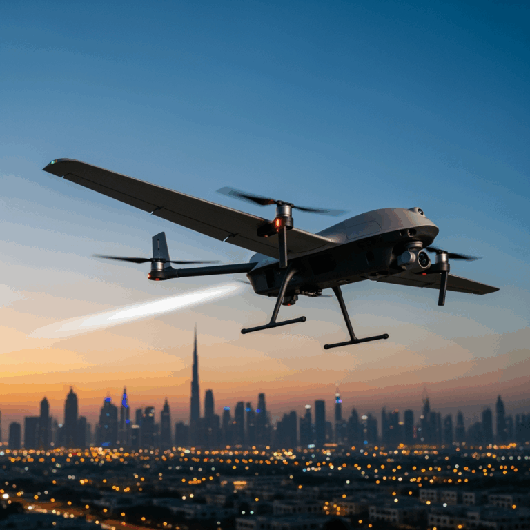 Illustration for: UAE's Drone Innovation: Successful Test Flight