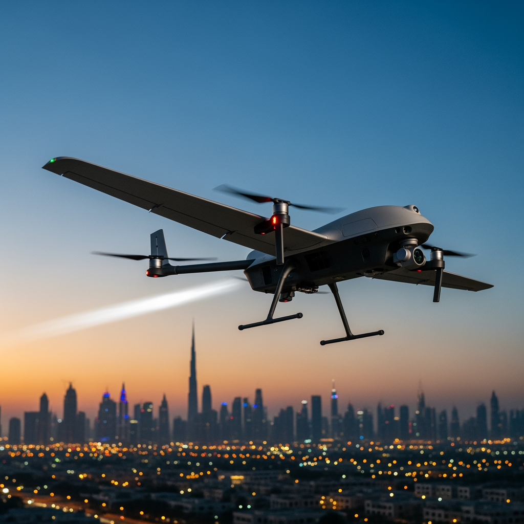 Illustration for: UAE's Drone Innovation: Successful Test Flight