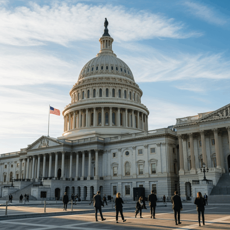 Illustration for: US Government Resumes After Shutdown