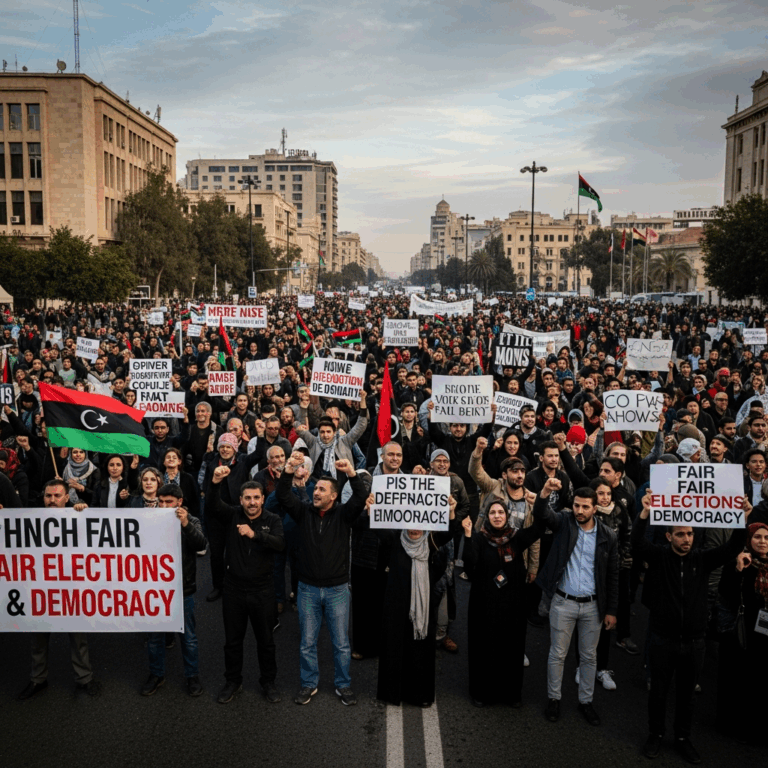 Illustration for: Libyan Movement Demands Fair Elections