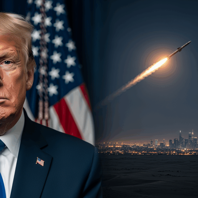 Illustration for: Trump Claims Responsibility for Israeli Attack on Iran