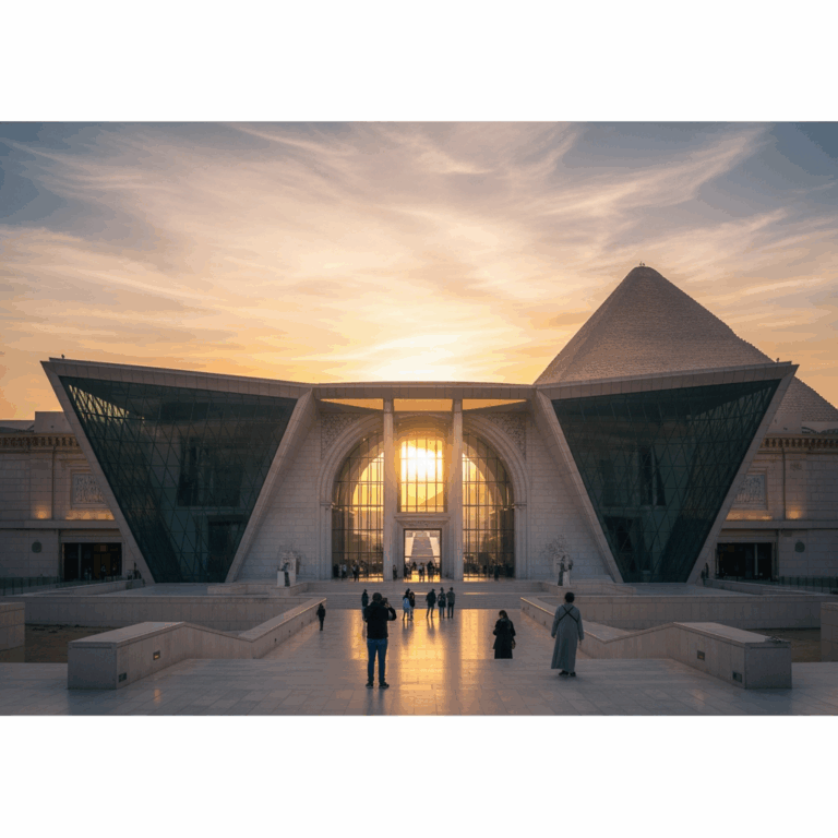 Illustration for: Grand Egyptian Museum Boosts Cultural Tourism