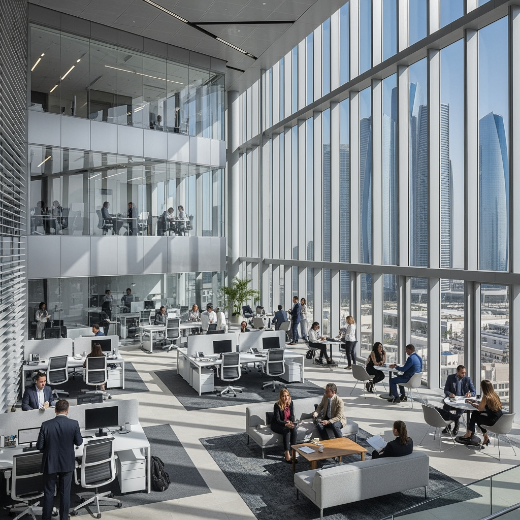 Illustration for: Sky Hub: Revolutionizing Offices in Abu Dhabi's ADGM