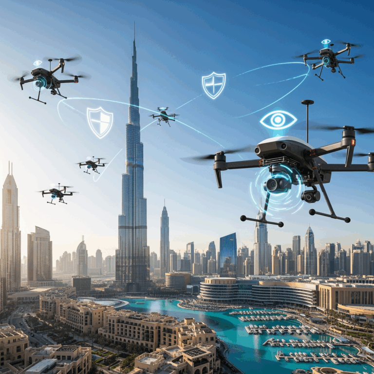 Illustration for: Dubai Uses Drones to Enhance Fire Safety