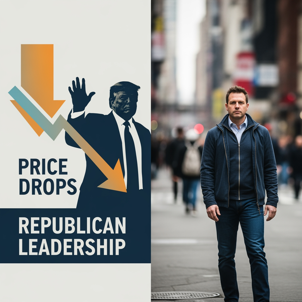 Illustration for: Trump Claims Price Drops Under Republican Leadership