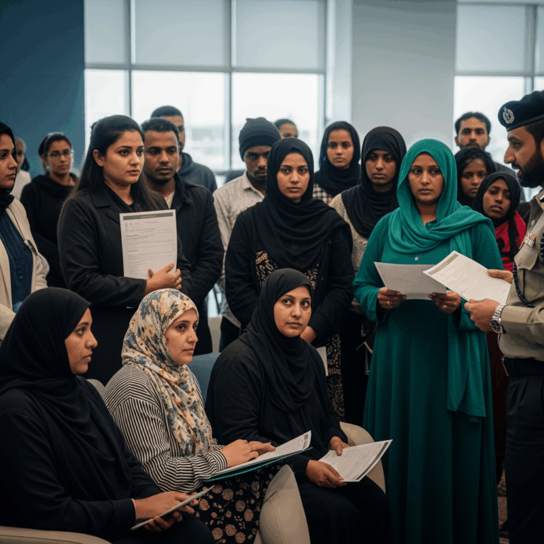 Illustration for: Saudi Arabia Grants Grace Period for Domestic Workers