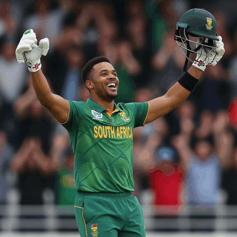 Illustration for: De Kock's Century Leads SA to Victory Over Pakistan