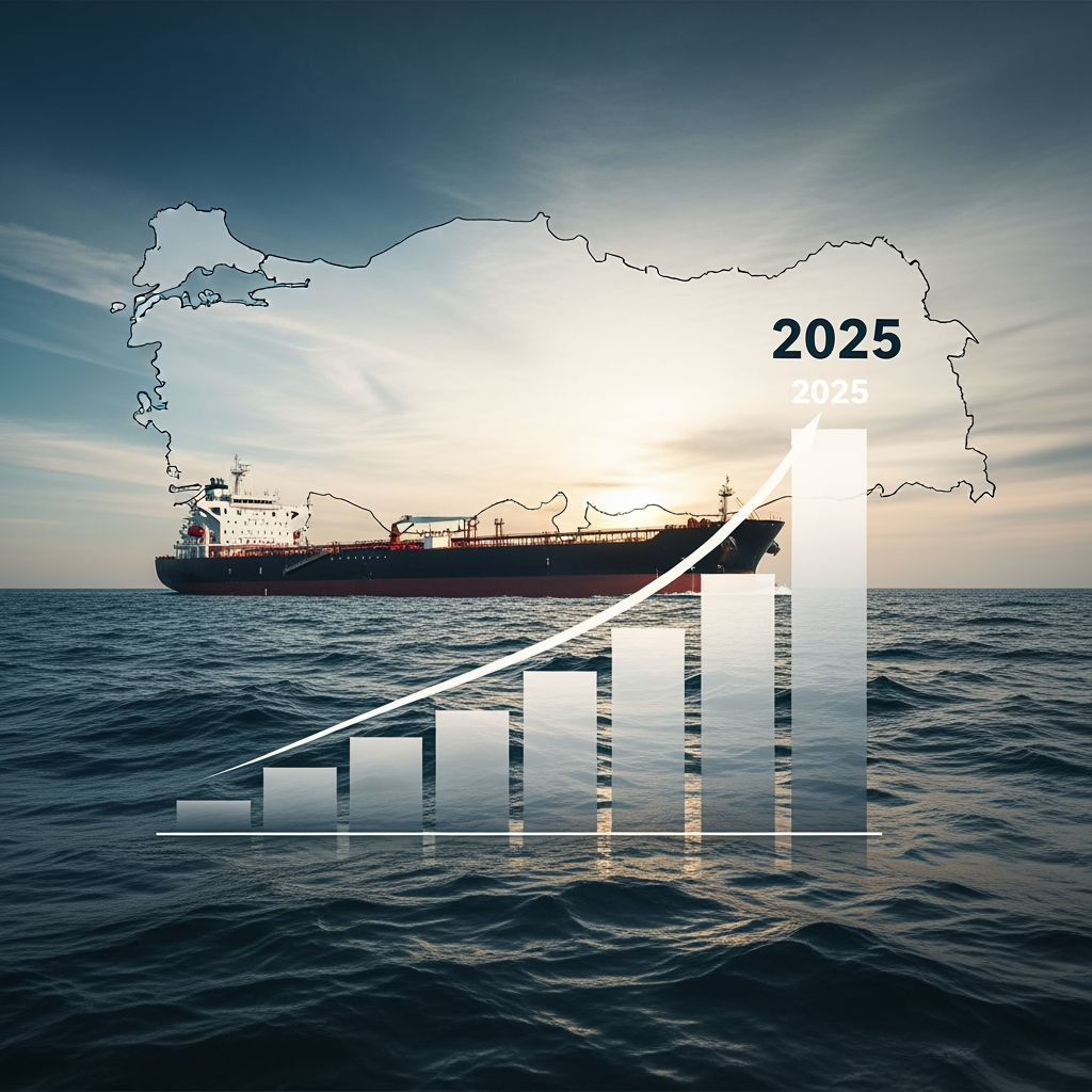 Illustration for: Turkey's Seaborne Oil Imports Rise in 2025