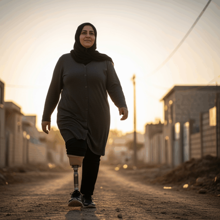 Illustration for: Hope and Resilience: Faten's Inspiring Journey