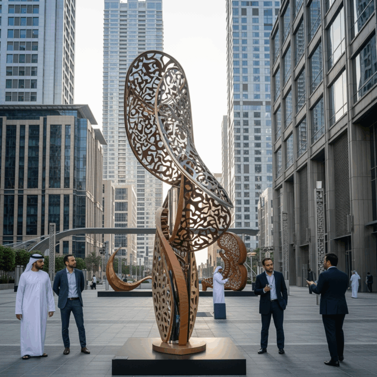Illustration for: New Artwork at DIFC Celebrates UAE's Legacy