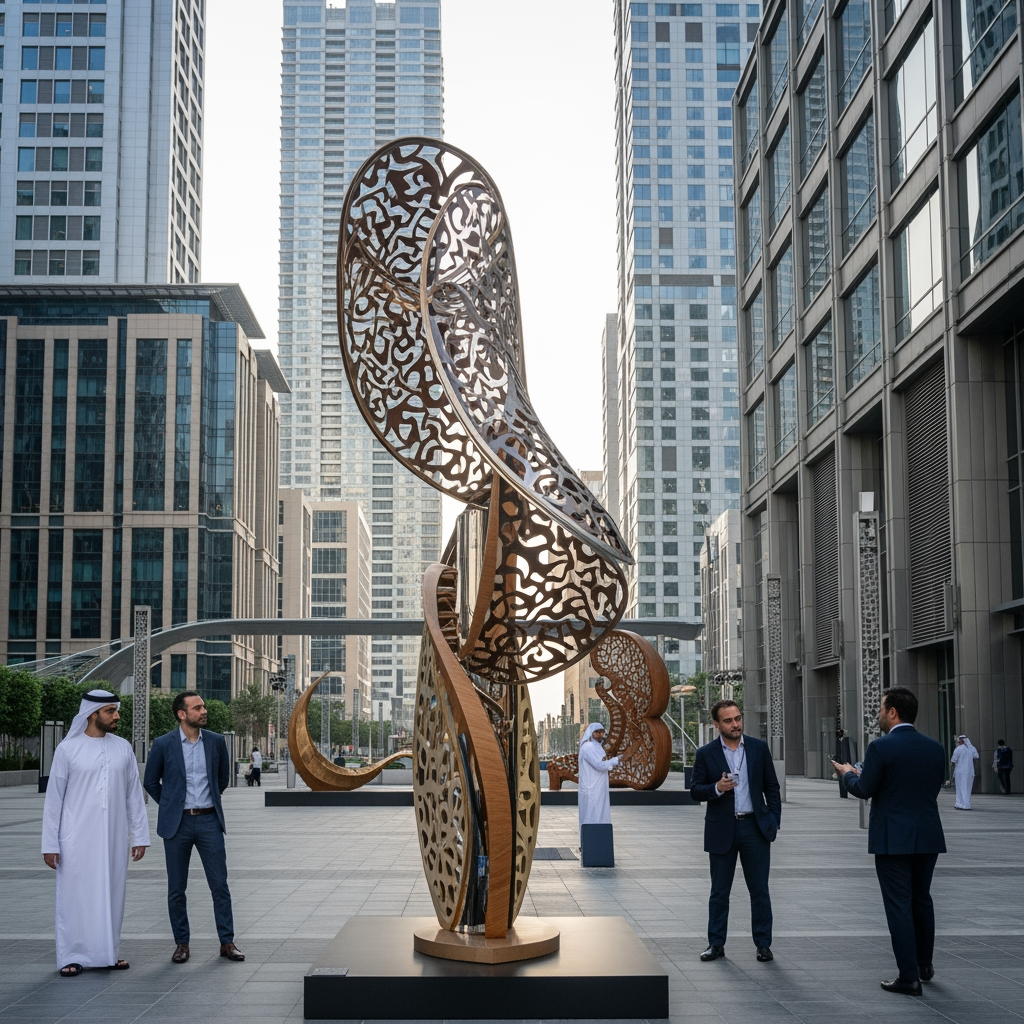 Illustration for: New Artwork at DIFC Celebrates UAE's Legacy