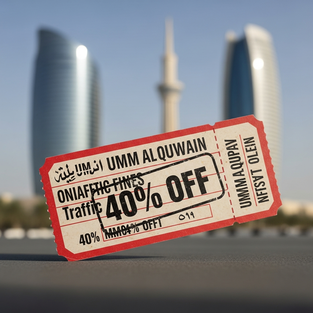 Illustration for: Umm Al Quwain Offers 40% Off Traffic Fines