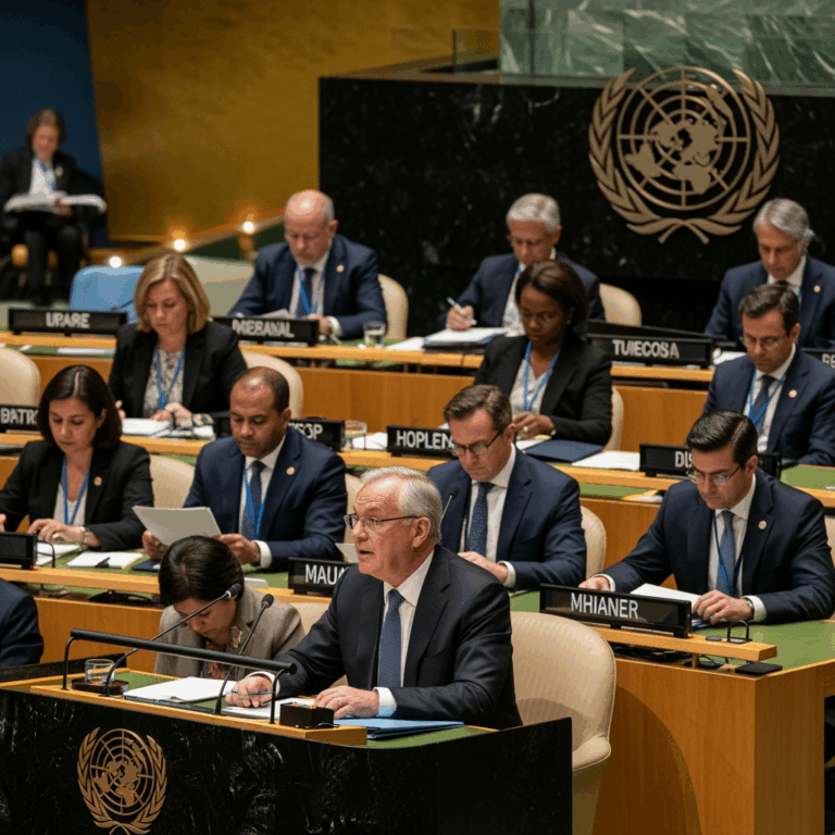 Illustration for: UN to Debate US Gaza Peace Resolution