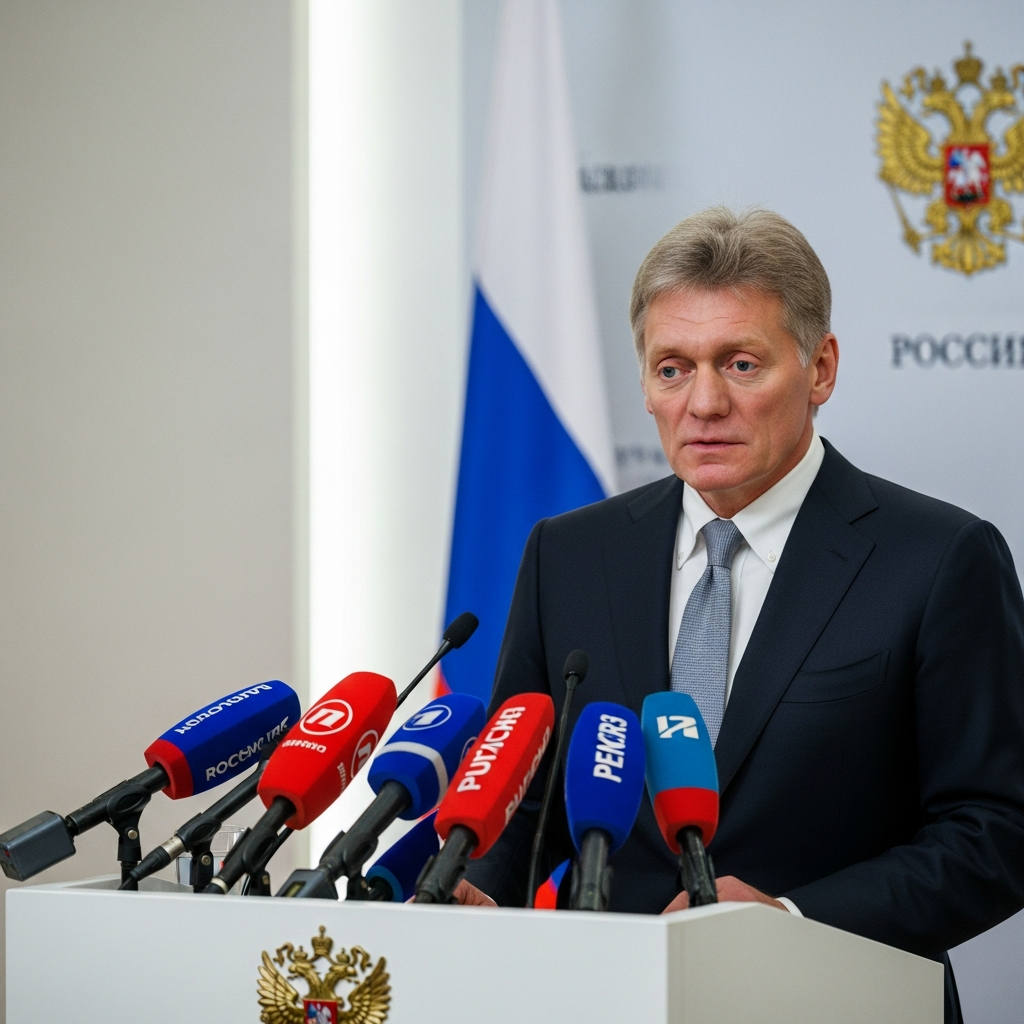Illustration for: Peskov Discusses Ukraine, Putin's Diplomatic Efforts