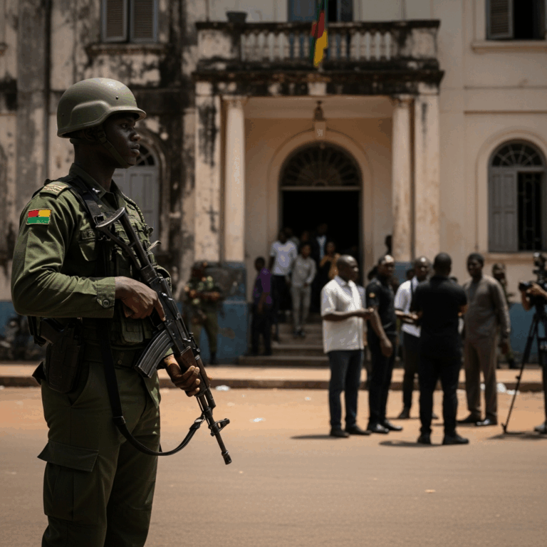 Illustration for: Military Coup in Guinea-Bissau Sparks International Response
