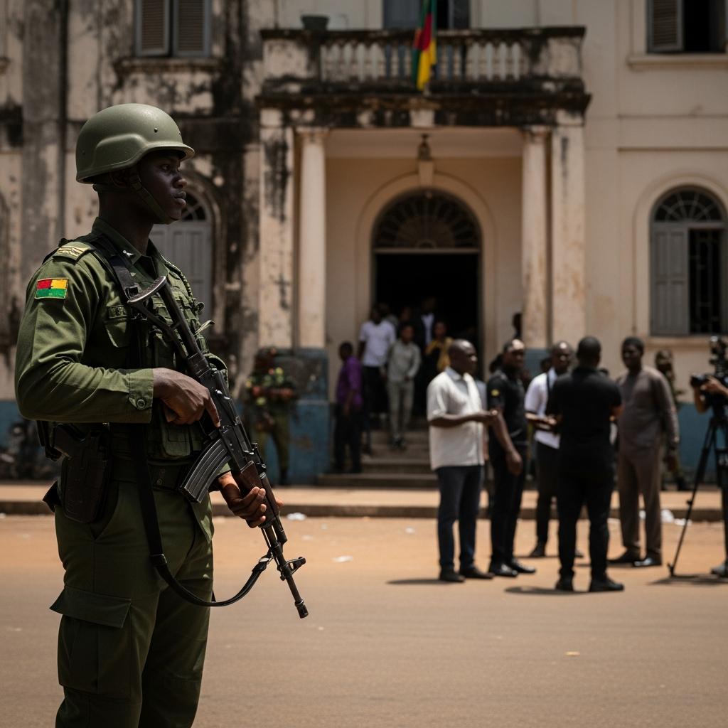 Illustration for: Military Coup in Guinea-Bissau Sparks International Response