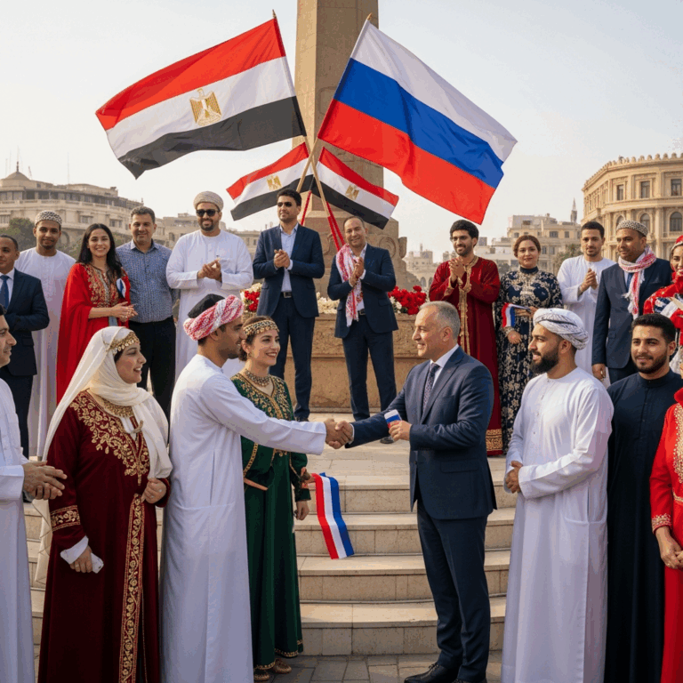 Illustration for: Egyptian-Russian Friendship Celebration in Cairo