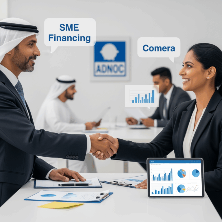 Illustration for: Adnoc Partners with Comera for SME Financing Boost