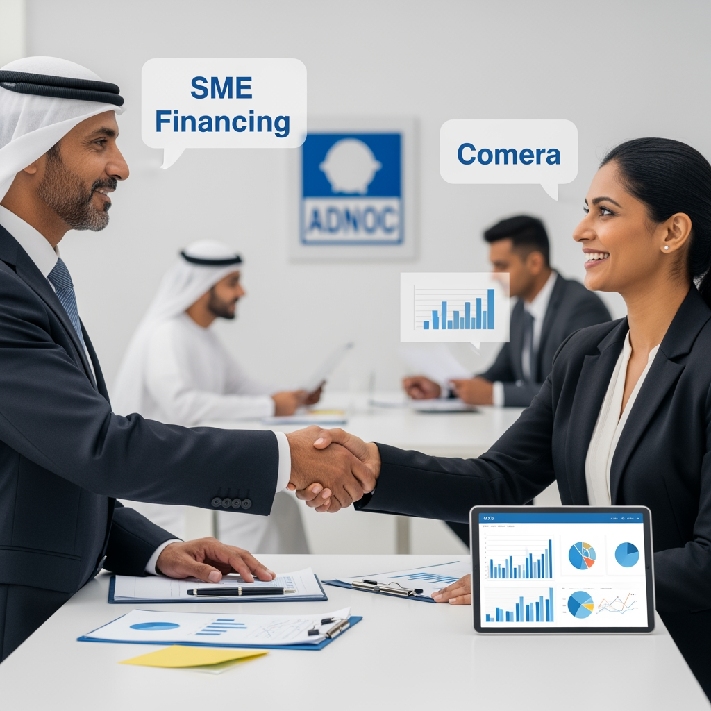 Illustration for: Adnoc Partners with Comera for SME Financing Boost
