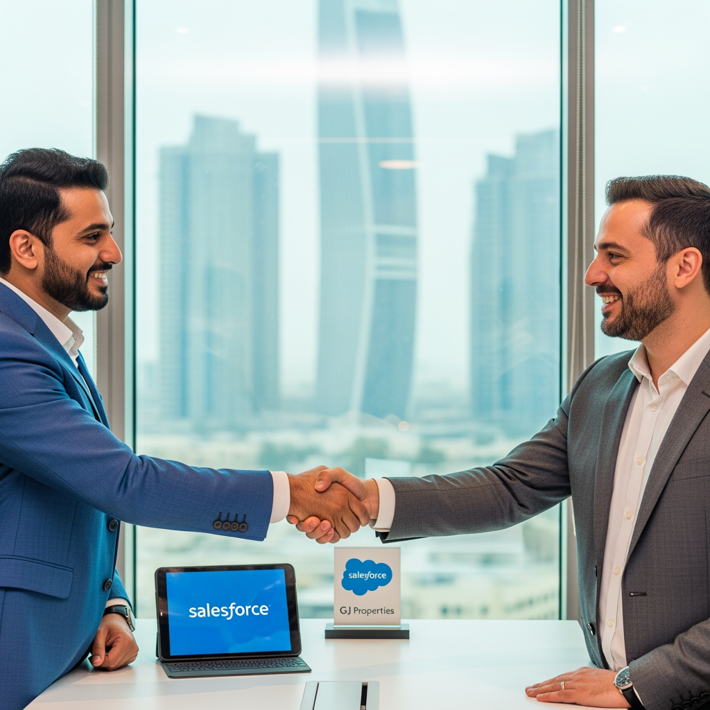 Illustration for: GJ Properties Partners with Salesforce in Ajman