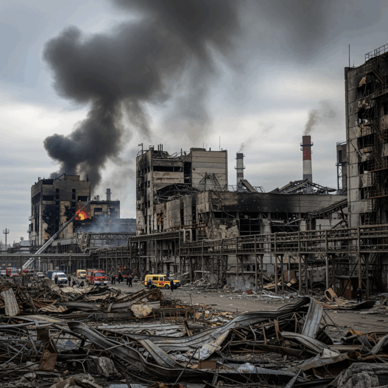 Illustration for: Russian Forces Target Kharkov Region Facilities