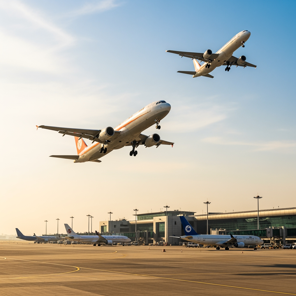 Illustration for: Delhi Airport Flights Resume After Glitch