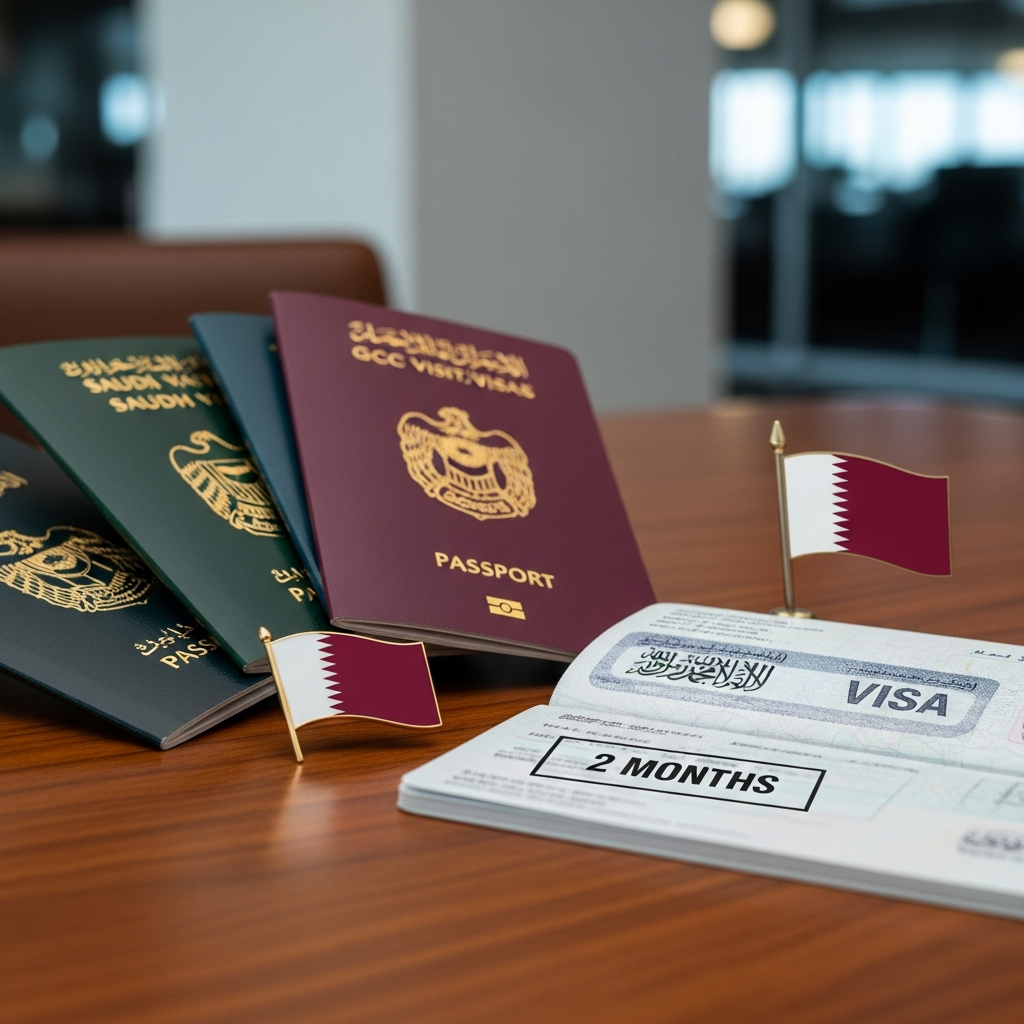 Illustration for: Qatar Extends GCC Visit Visas to Two Months