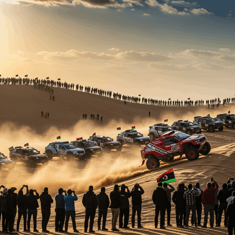 Illustration for: Libyan Desert Rally Unites Thousands