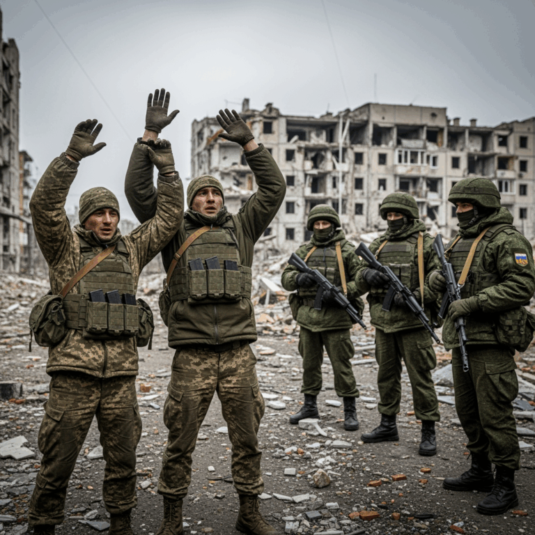Illustration for: Russian Forces Capture Ukrainian Soldiers