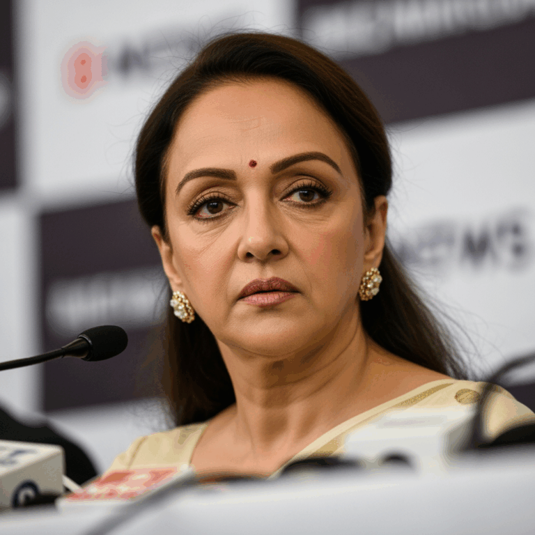 Illustration for: Hema Malini Slams False Reports on Dharmendra's Health